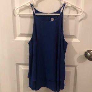 Blue blouse tank top